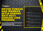 Koko88 Kena Link Phishing! Selalu periksa URL sebelum mengklik.