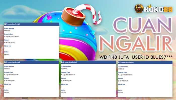 Cuan Ngalir! MemberTuntaskan WD Manis di Sweet Bonanza 1000